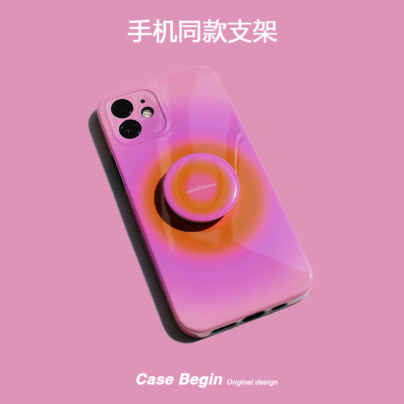 Pink Gradient Original Cell Phone Holder Airbag Telescopic Decompression Deviner Desktop Watch Dramaser Stickup-style brief-Taobao