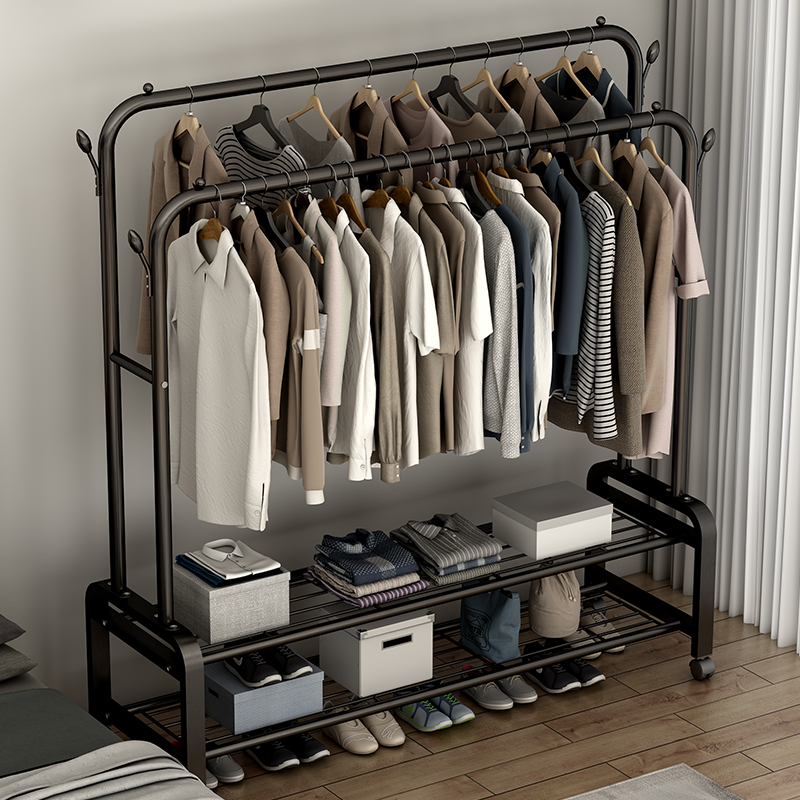 Simple Wardrobe Hung Hanger Assembly Clothes Rack Dorm Room Rental Room Home Iron Frame Bedroom Containing Modern Brief