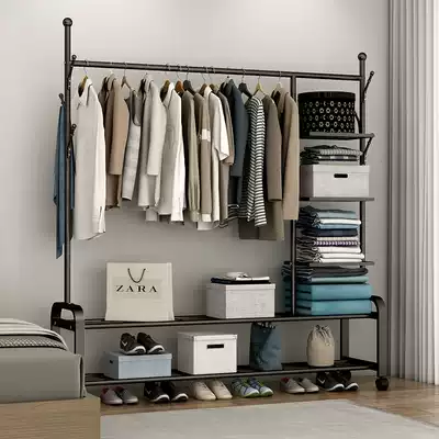 Wardrobe hanger fabric clothes rack simple rental room household bedroom iron rack storage and storage modern simple