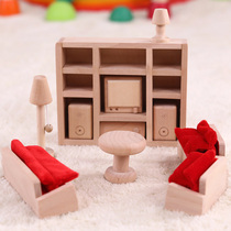 Mini simulation furniture kitchen bedroom doll house Castle Villa girl birthday gift house set Princess