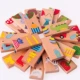 Trẻ em 3-6 tuổi khối xây dựng bé Montessori giáo dục sớm đồ chơi giáo dục domino domino gỗ hoạt hình câu đố động vật
