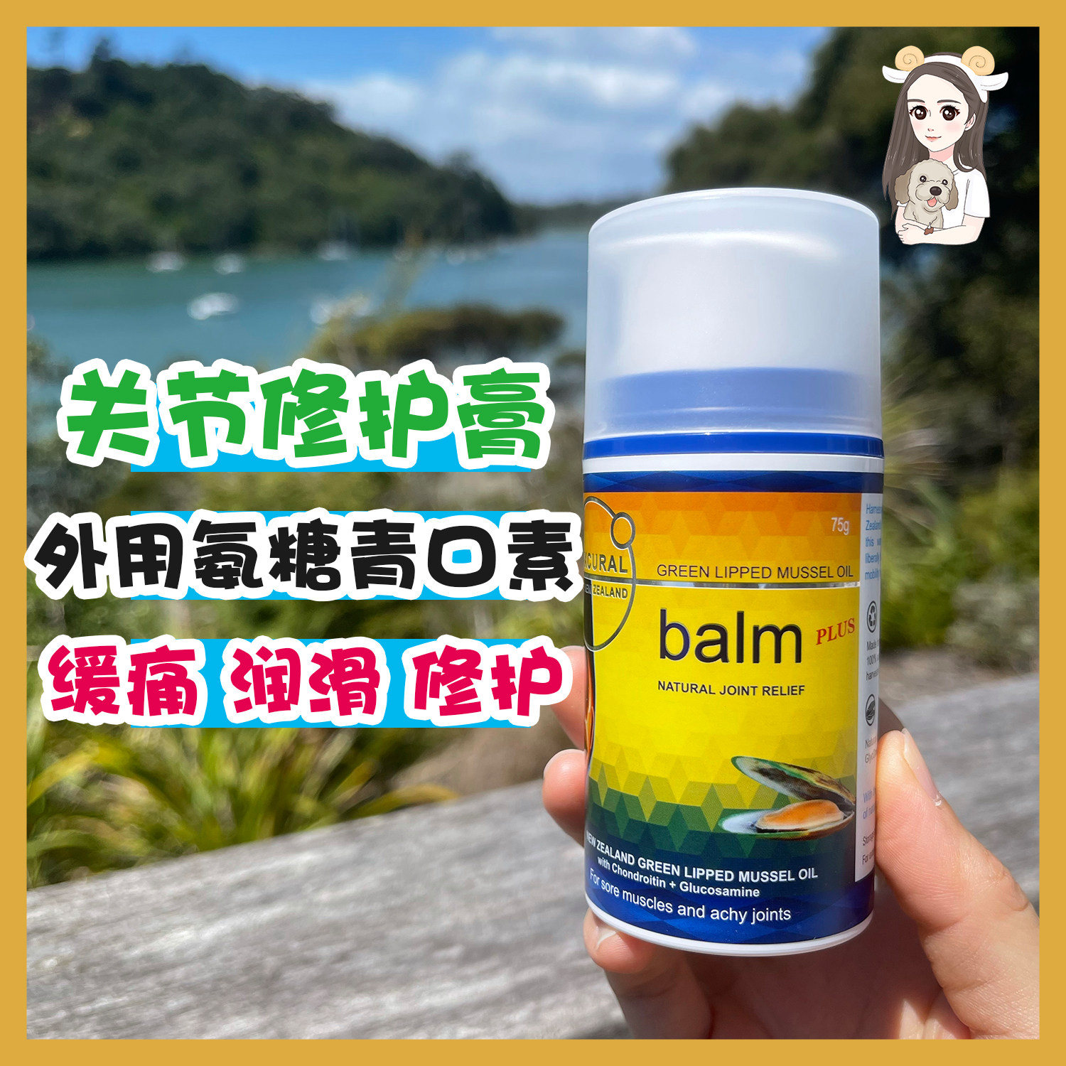 Spot New Zealand maxcural McCorne Enhanced Joint Balm Mussel Mussel Green Mouth Chondroitin Knee Joint Pain
