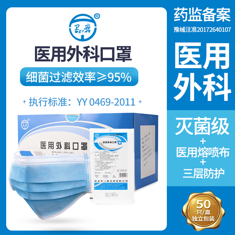 Independent packaging for medical surgical masks in Huaxian Wei'an