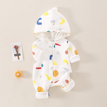 One-piece clothes baby out to hold clothes cotton newborn autumn hat ha clothes baby cute out of clothes