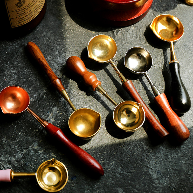 Seal of paint spoon European-style retro paint spoon Spoon Spoon Spoon Spoon Sealed wax spoon