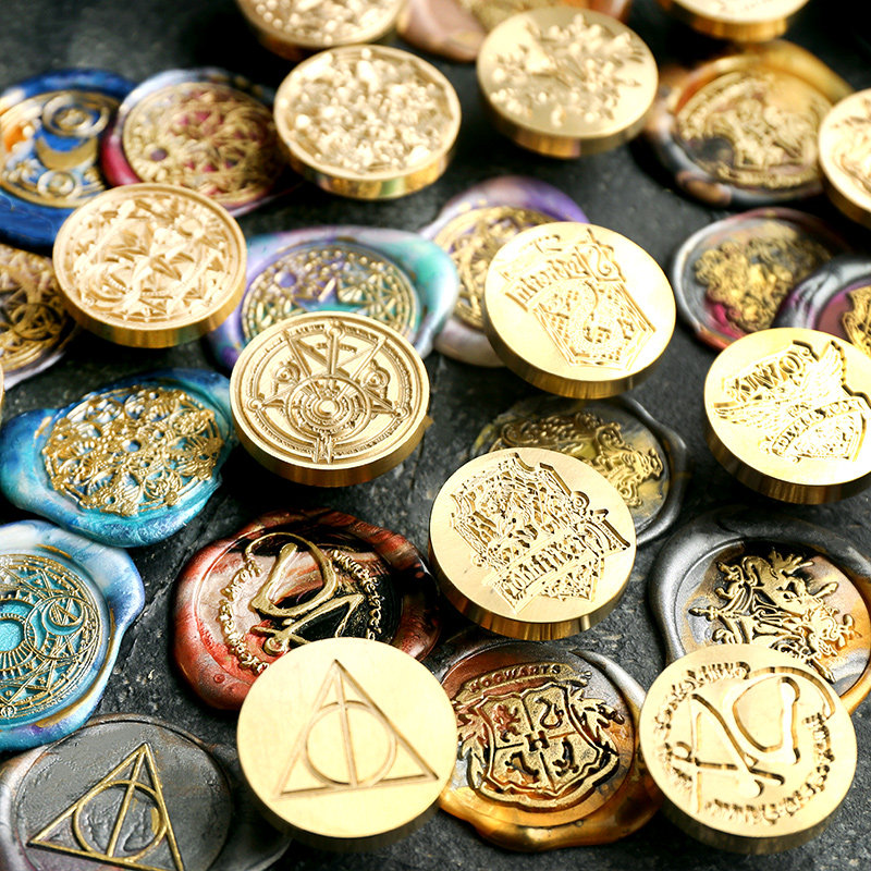 Fire paint seal seal head Small fresh Fire paint seal Envelope seal wax seal Fire paint Copper head seal wax Fire paint seal head