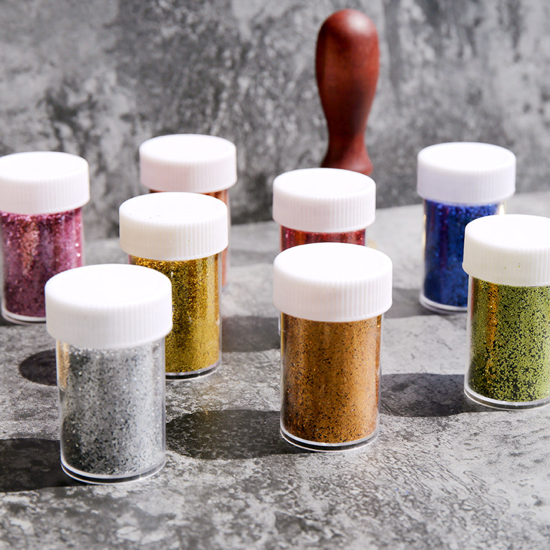 Fire paint gold powder Coloring gold powder Glitter powder Fire paint Seal peripheral decoration powder Invitation envelope Vintage gold powder