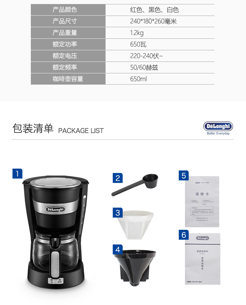 máy pha cà phê gaggia Máy pha cà phê Delonghi / Delong ICM14011 nhỏ nhà bán nhỏ giọt tự động Bộ lọc cà phê Mỹ - Máy pha cà phê máy pha cà phê mini