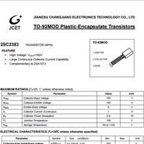 Original CJ long direct plug transistor 2SC2383 C2383 TO-92MOD package large chip copper foot