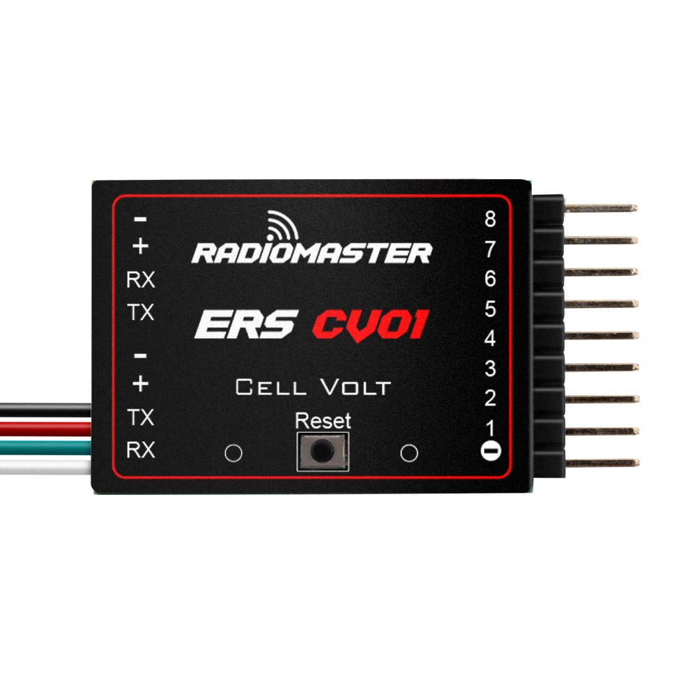 【RadioMaster】ERS‑CV01 單節電壓感測器｜ExpressLRS 遙測