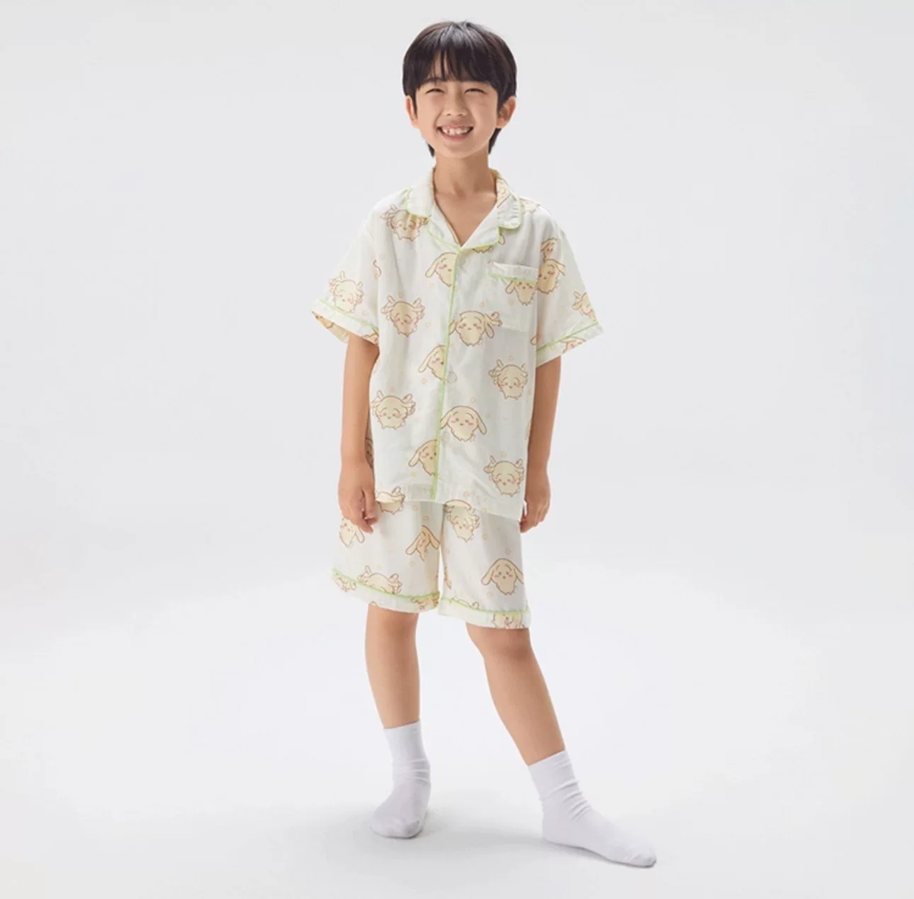 SPAO детский Cartoon летний пижама, с коротким рукавом, семейный стиль