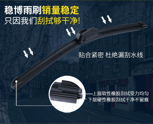 GM U-type không cần gạt nước dải gạt nước lưỡi xe điện xe tải xe nông trại với bán buôn