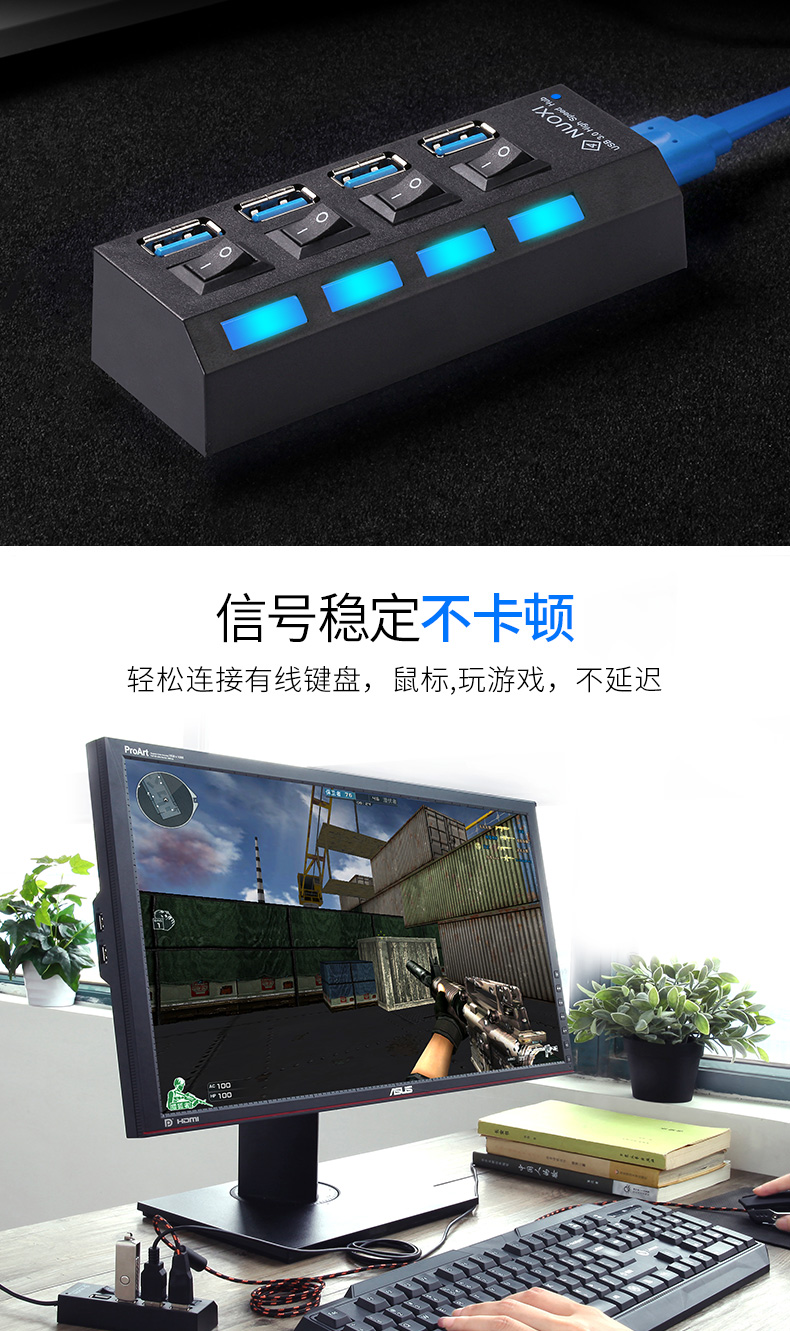 usb splitter đa giao diện chuyển đổi máy tính xách tay kéo Bốn đa chức năng xe 3.0 hub ngoài - USB Aaccessories cáp kết nối điện thoại với tivi