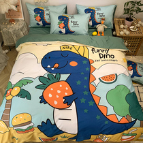 100% Cotton Cartoon Bedding Four Piece Set 100% Cotton Boys Girls Children Bed Sheet Duvet Cover 3 3 4 Piece Set