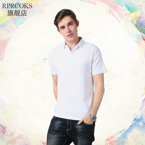 Летняя однотонная футболка polo для работы, короткий рукав, делается под заказ, с вышивкой, с печатью вашего логотипа