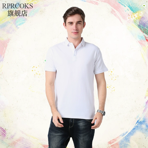 Летняя однотонная футболка polo для работы, короткий рукав, делается под заказ, с вышивкой, с печатью вашего логотипа