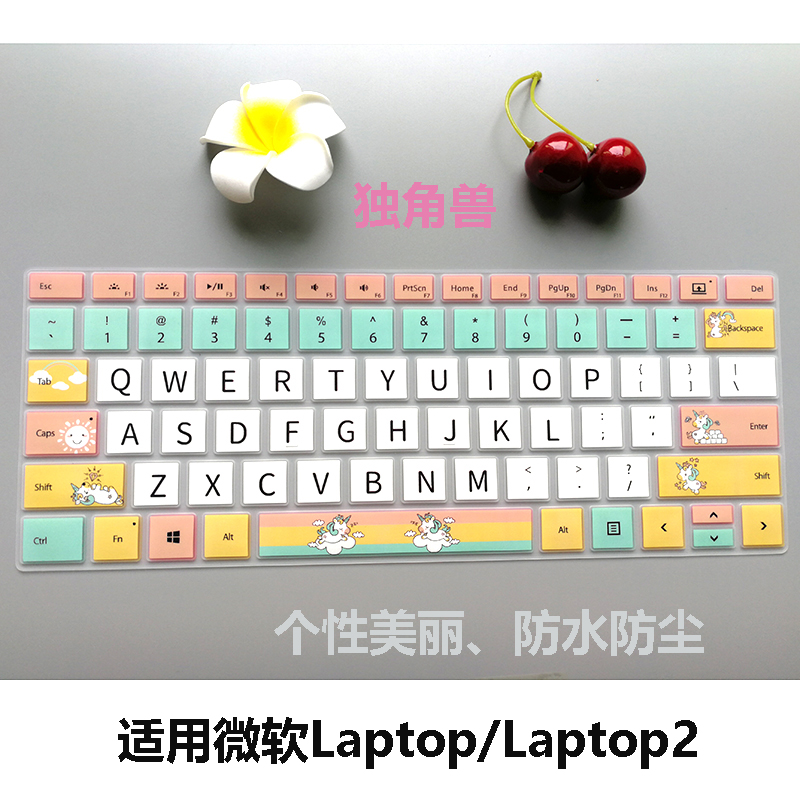 Microsoft Surface Laptop3 2 1 Generation of laptop keyboard protective film cute 13 5 15 inch cushion Anti-collision strip film