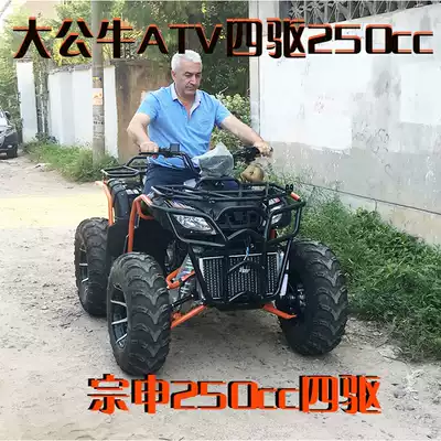 All-terrain large and small ATV four-wheel off-road locomotive four-wheel drive universal axle drive double gasoline Electric
