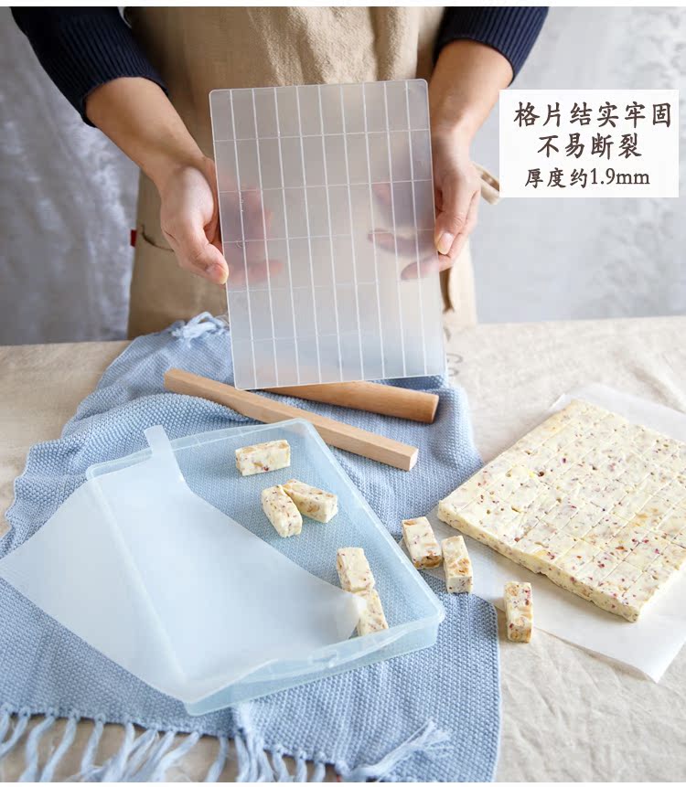 Bộ khuôn Nougat không dính để làm dụng cụ nếm thịt bò tại nhà bằng tay nguyên liệu tự làm cho bông tuyết giòn nhựa khuôn silicon hình thú