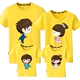 Quần áo bố mẹ mặc cho gia đình mùa hè 2020 gia đình thủy triều mới ba chiếc áo thun ngắn tay Quần áo của mẹ - Trang phục dành cho cha mẹ và con