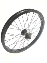 ODY PRO x ODY Hazard assembled BMX front wheel group with two axis caps