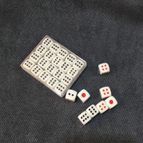 Organic plastic box dice 12 number 10 dice red dot black dot dice KTV wine a box of 20 organic
