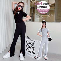 Special Price Girl Net Red Suit Ocean Gas Summer 2021 New Summer Clothing Thin baby Sport Summer