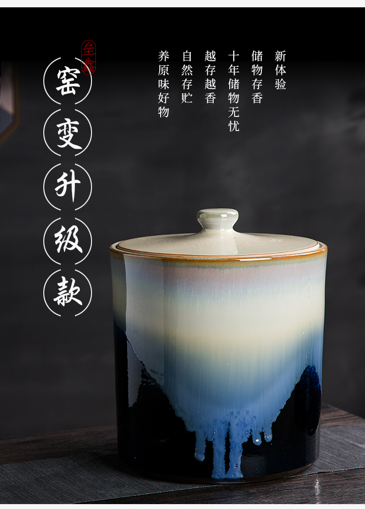 Barrel of jingdezhen ceramic household with cover storage caddy fixings meter box sealing insect - resistant ricer box 20/30/50 kg