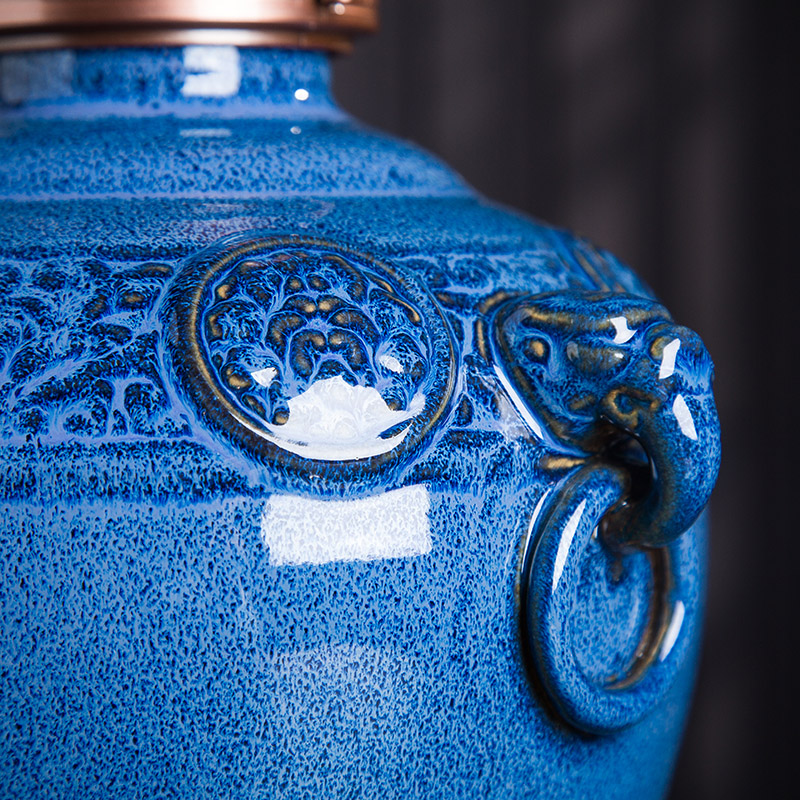 The Jar of jingdezhen ceramic household hoard sealing 3/5/10 jin an empty bottle pack old hip mercifully wine