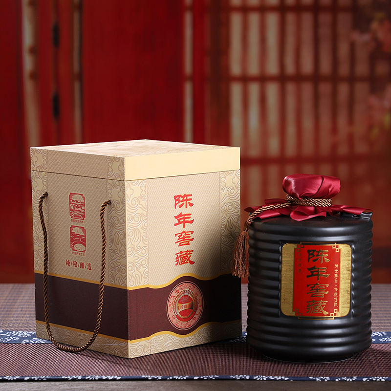 An empty bottle of jingdezhen ceramic Chinese style household hoard seal 3/5 kg bulk liquor mercifully wine jar