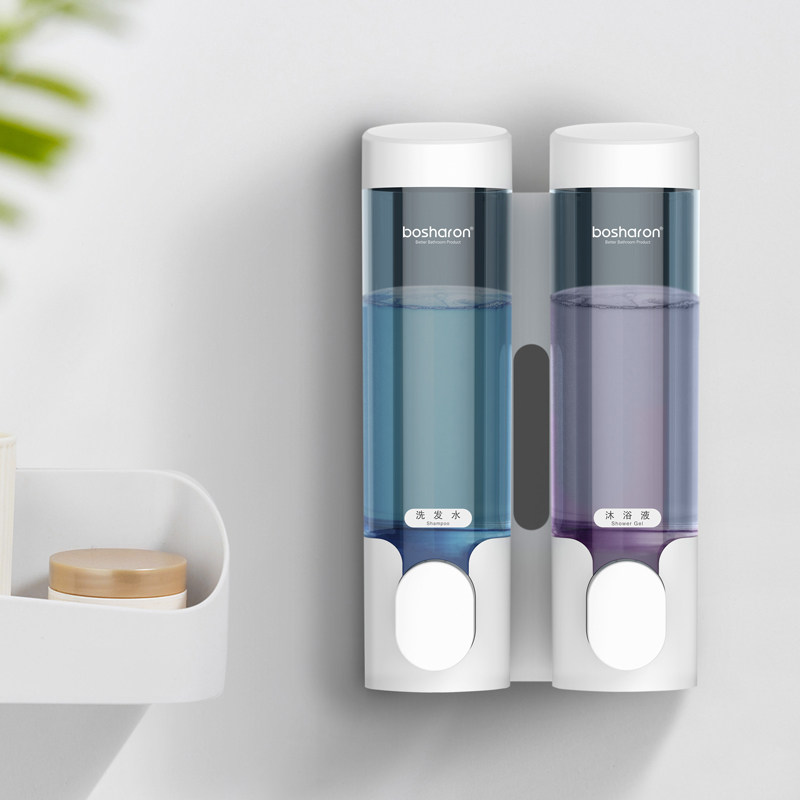 Free Punch Soap Liquid Instrumental Wall-mounted Makeup Room Hand Wash Liquid Case Press Guesthouse Shampoo water body lotion Bath Dew Box Hanging Wall