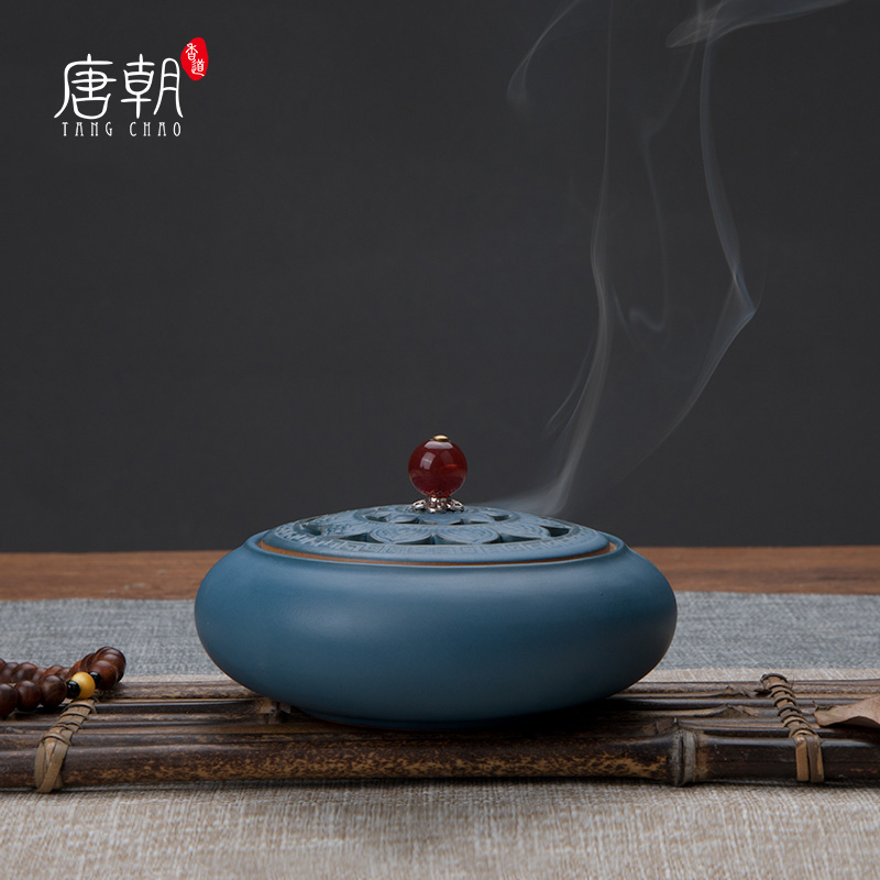 The Tang Dynasty Verlian Zen Heart Ceramic Dish Incense Stove Indoor Tea Dao Incense for Buddhist Zen Willi Domestic incense Incense Stove