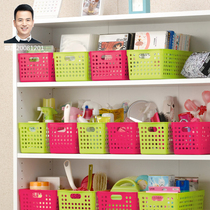 Japan Import Containing Basket Kitchen Food Finishing Basket Cabinet Snacks Toy Containing Box Plastic Desktop Storage Frame