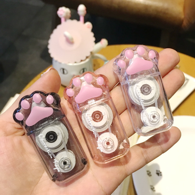 With cat CATSHERE mini cat paw correction belt correction belt cute cat stationery portable student