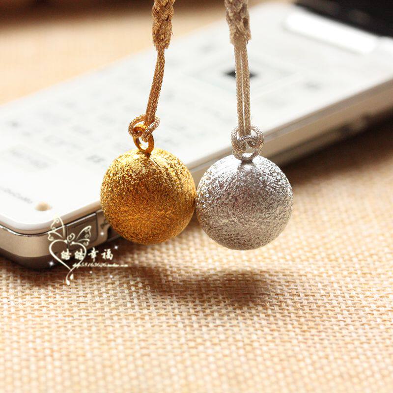 2023 - Defend the Japanese gold silver water bell to guard the bell of small hanging pieces of mobile phone chain