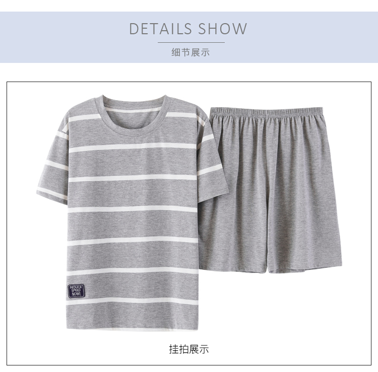 Bộ đồ ngủ nam Bộ đồ cotton ngắn tay ngắn Thiếu niên trung học cơ sở 12-13-15-18 Thủy triều nam mùa hè bộ pijama
