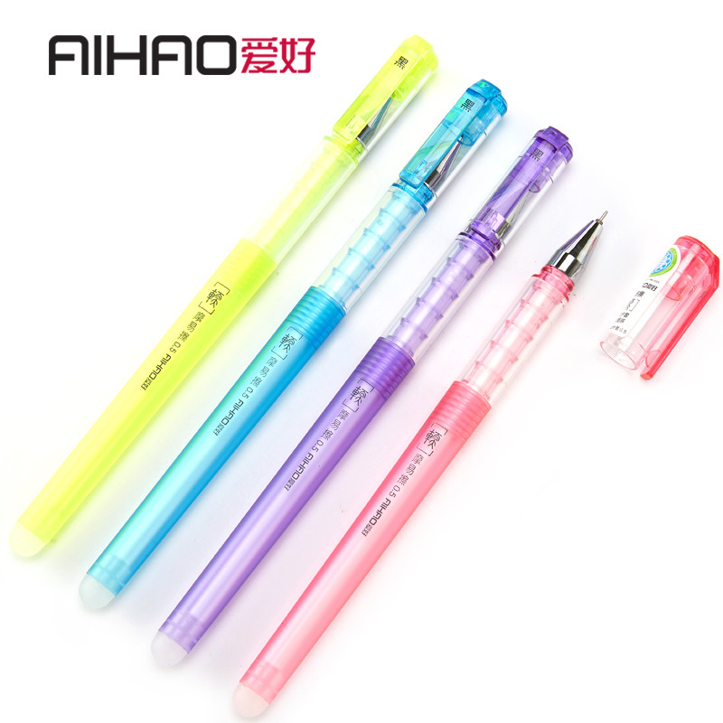 Hobby 47731 Mormon Erasable Pen Ridge Type Silicone Gel Soft Handshake 0 5mm Full Needle Tube Crystal Blue Black