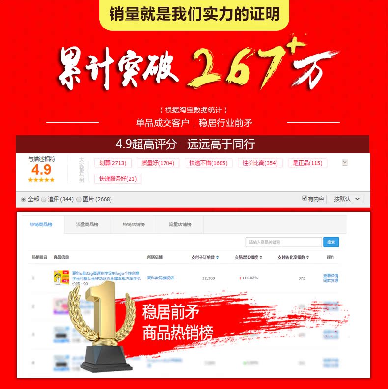 夏科u盘32g高速刻字定制logo个性创意学生可