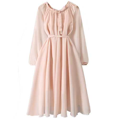 Весеннее платье, осенний летний лонгслив, летняя одежда для принцессы, шифоновая юбка, в западном стиле