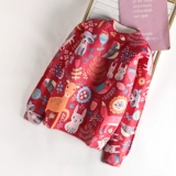 Детский красный демисезонный бархатный флисовый базовый приятный телу свитер для девочек