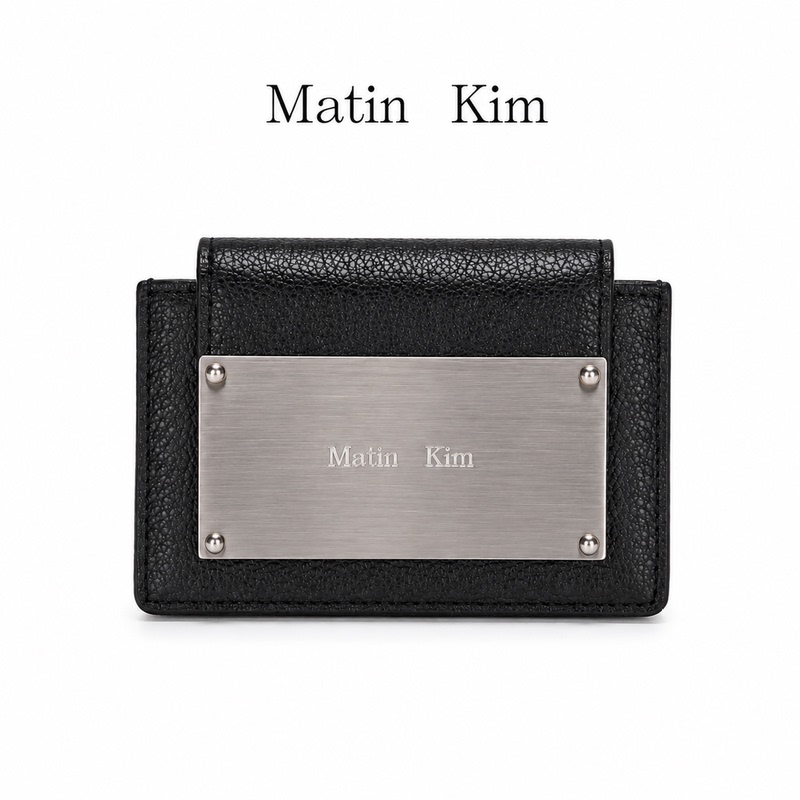 [in Stock] Korean Matin Kim Metal Card Holder, High-End Mini Coin Purse, Bank Card and Id Card Holder