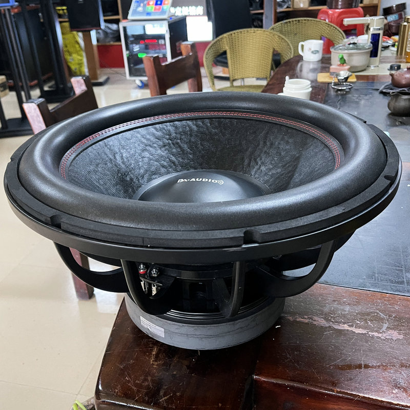 Super Powerful Home Theater Ktv 18inch Dual 220 Magnetic Dual Voice Coil Leather Edge Subwoofer Speaker