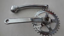 Ordinary bicycle disc wheel 33 tooth wheel disc crank pedal leg full set of foot crutches pedal plate