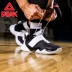 Peak giày bóng rổ nam low-top 2020 giày thể thao mới thoáng khí chống mài mòn bê tông Velcro giày chiến đấu thực tế - Giày bóng rổ