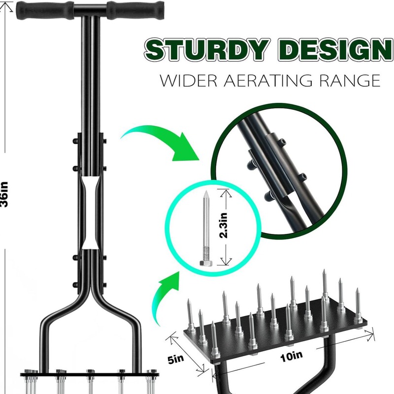 Amazon's New Best-Selling Manual Lawn Aeration Tool, Soil Loosener, Outdoor Garden Lawn Aerator, Soil Turner Amazon's New Best-Selling Manual Lawn Aeration Tool, Soil Loosener, Outdoor Garden Lawn Aerator, Soil Turner