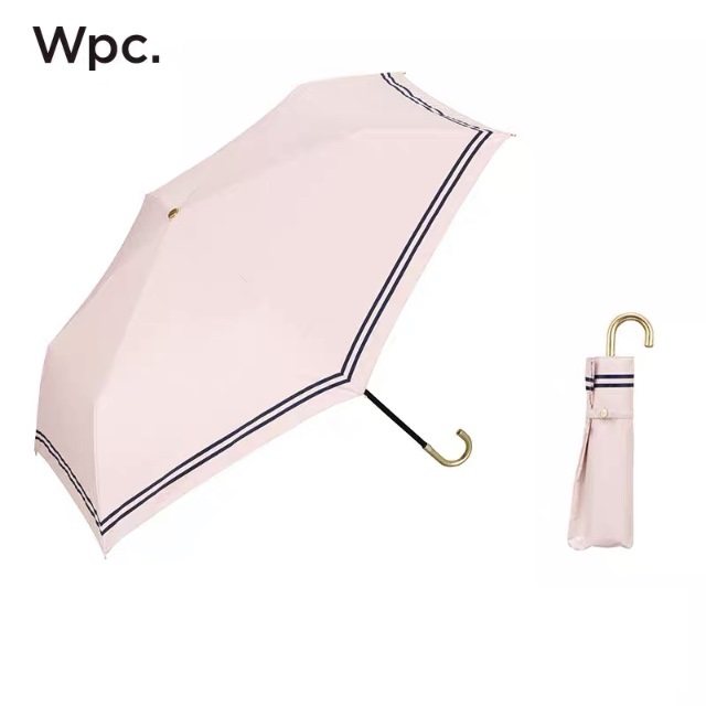 WPC Japan imported three-fold umbrella rainy and sunny dual-use sunshade college wind simple business solid color unisex