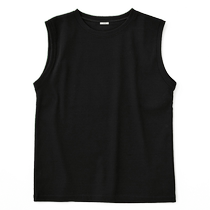 MOUSSY solid color simple design pure cotton basic casual loose sleeveless vest for women 010GSH80-0790