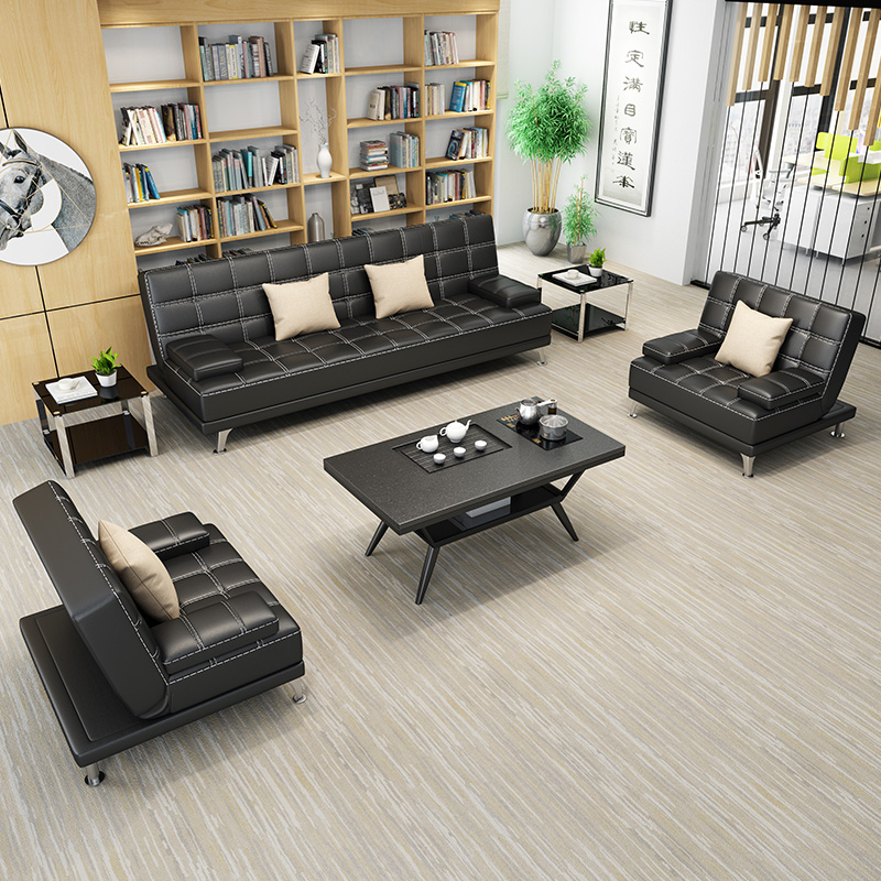 Office sofa coffee table combination set simple creative sofa chair business reception reception area sofa trio