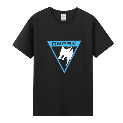 Game Dark Zone Breakthrough Peripheral T-shirts: Black and gold international round-neck short-sleeved pure cotton loose clothes for men and women of the White Wolf Company