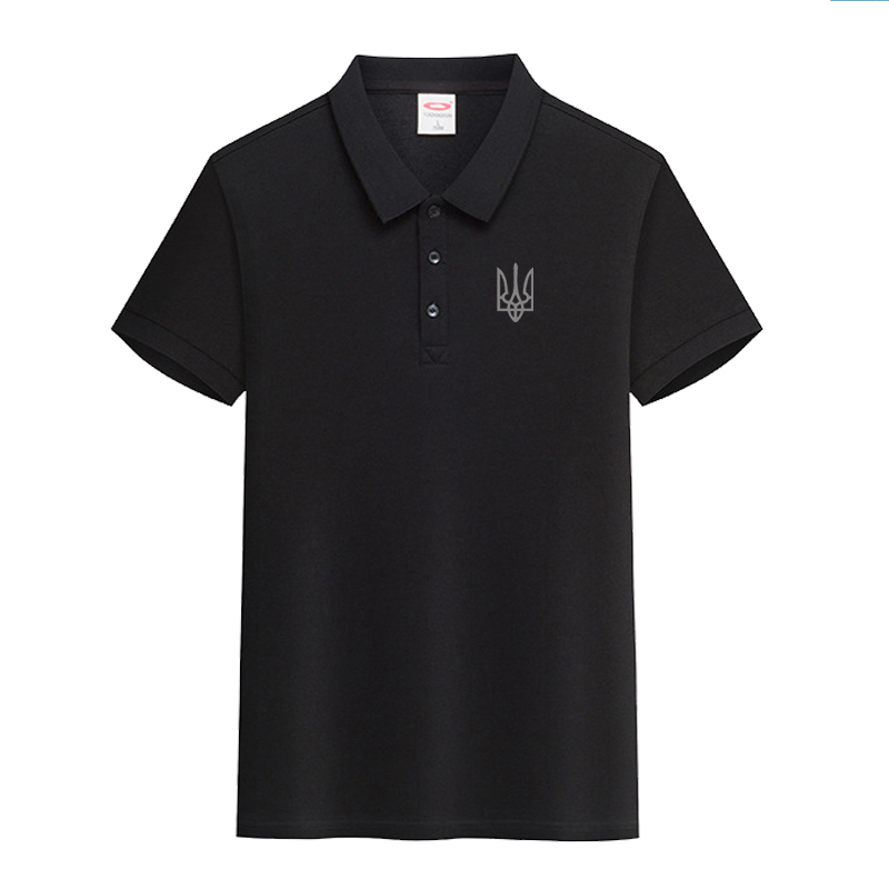 Ukrainian Driver's Same Style Polo Shirt T-Shirt Ukraine Logo Unisex Lapel Short-Sleeve Summer Half-Sleeve